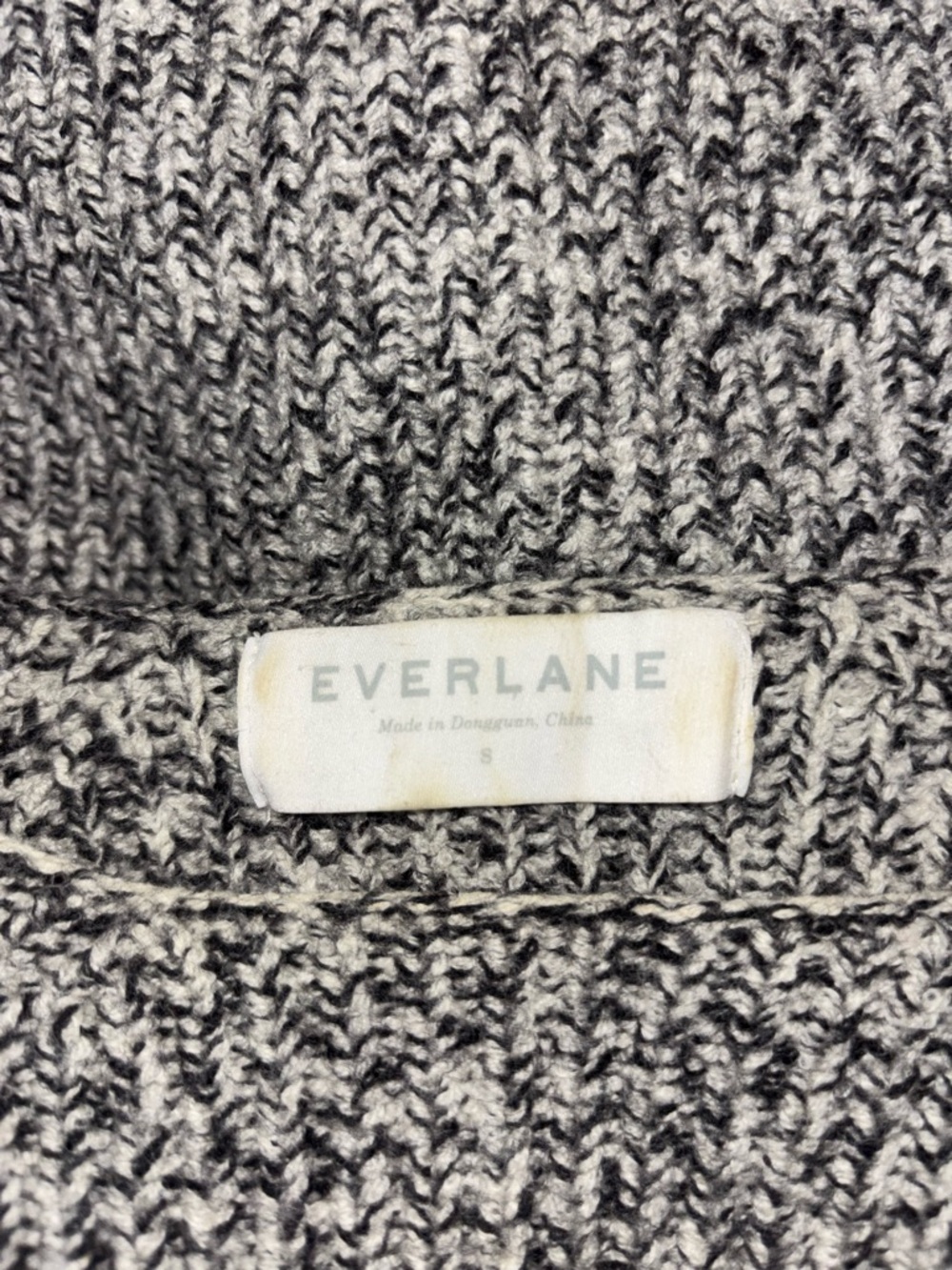 Everlane gray wool marled sweater size S - Picture 2 of 3